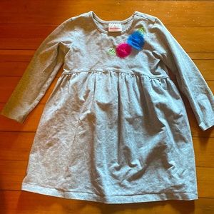 Hanna Andersson long sleeve dress with cute flower decal!